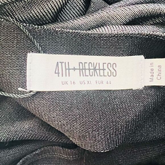 4TH & RECKLESS Liberty Metallic Bodysuit Color: Metallic  Size: XL (12/14) NEW W - Picture 16 of 16